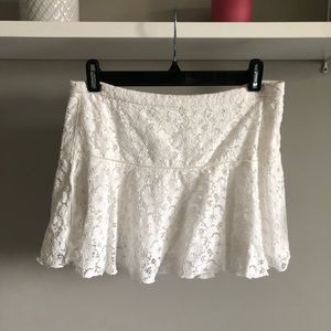 Sunday Best white lace skirt
